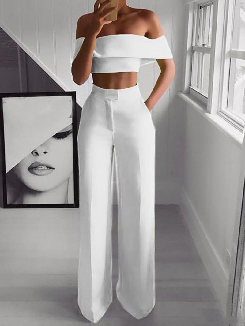 Sexy top and pants women's two piece set