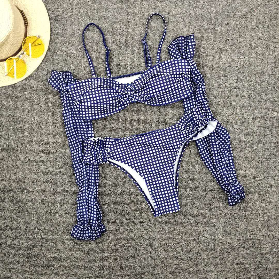 Ladies split long-sleeved swimsuit sexy bikini