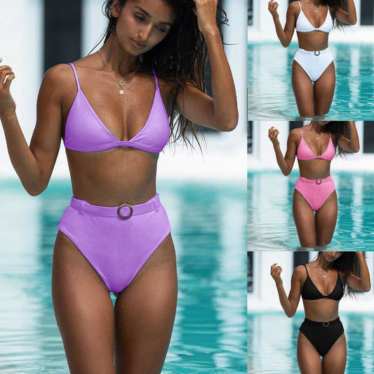 High waist sexy swimsuit ladies swimwear