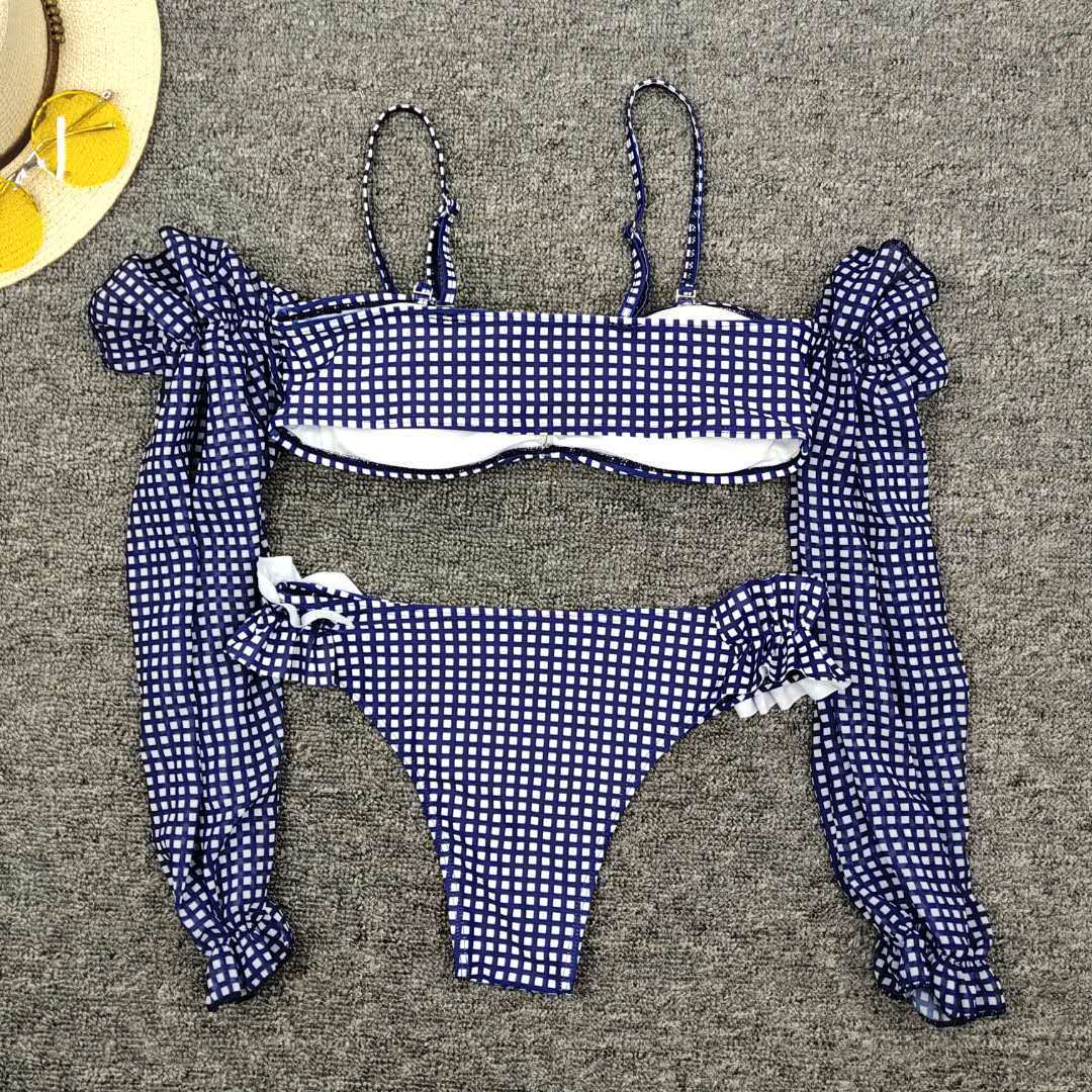 Ladies split long-sleeved swimsuit sexy bikini