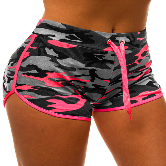 Fashion Women's Shorts Card Camouflage Sports Leisure